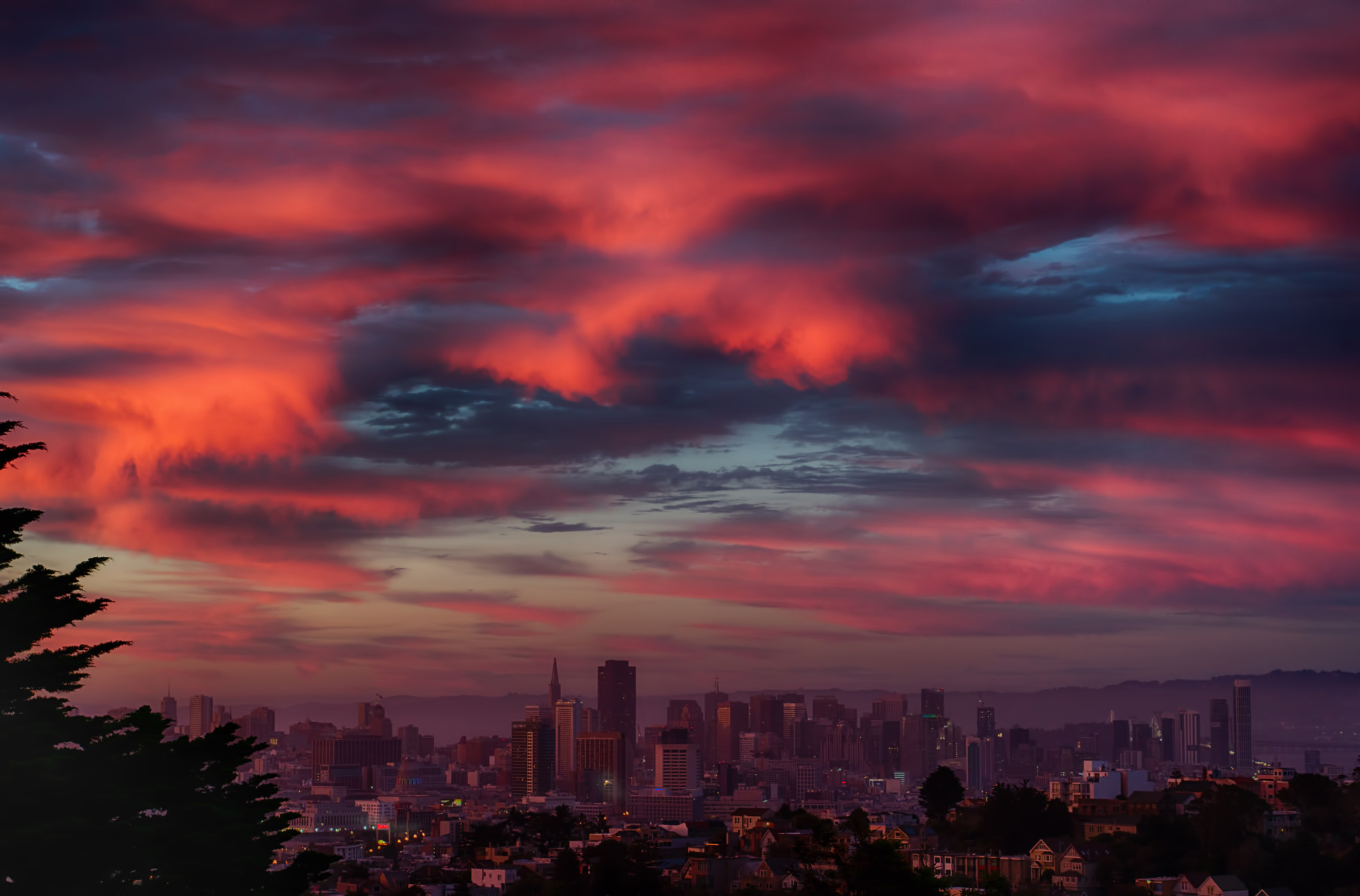 Last Light of Summer Solstice over San Francisco