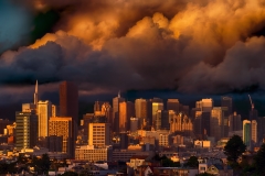 San Francisco and Clouds